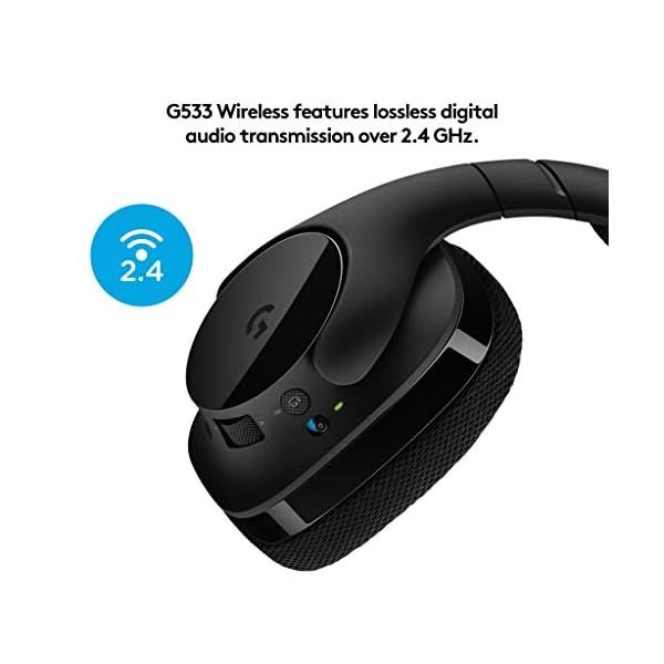 Logitech G533 Auriculares Gaming Inalámbricos, 7.1 Surround DTS Headphone:X, Transductores 40mm Pro-G, Micrófono, 2, 4… - Image 5