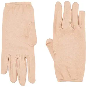 Kuber Industries Cotton 2 Piece Hand Gloves Set - Cream