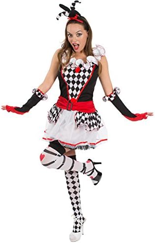 Adult Harlequin Honey Jester Fancy Dress Costume