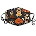 Produktbild Staubdichte Anti-Allergen-Maske, für Jungen und Mädchen, mit Ohrschlaufe, halbes Gesicht, Mundschutz, Kaomoji-Polyester-Maske, verstellbarer, elastischer Riemen, süße Bulldogge Corgi und Haustierhunde