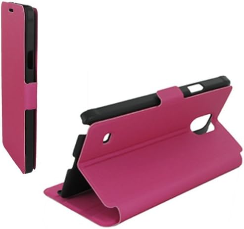 D3 Stand Book Case for Alcatel Pop ot4035 Fuchsia