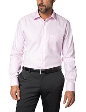 ETERNA Langarm Hemd MODERN FIT Fantasiebindung gestreift