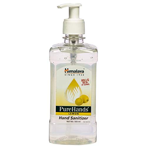 Himalaya PureHands Hand Sanitizer (Lemon) - 500 ml (Pack of 4)