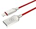 Produktbild iPhone Ladekabel Lightning Kabel 1.88Meter, USAMS Nylon geflochten USB Datenkabel Auto Disconnect nach voller Ladung mit LED Licht für Apple iPhone X 8/8 Plus 7/7 Plus 6S/6S Plus 6/6 Plus 5S SE 5, iPad iPod (1.88M Rot)