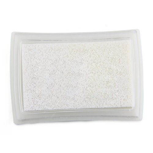 Almohadilla Tinta para Sello Tamp  n Color Blanco para Ni  os No T  xico
