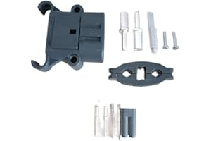 JWDAWN Fiche de chargeur mâle DIN 80 A pour REMA DIN 80A 150 V 16 mm2 25 mm2 Prise d'alimentation Euro 95198-00 95199-00 95209-00 95214-00 avec contacts auxiliaires (25 mm² contacts avec 4AUX)