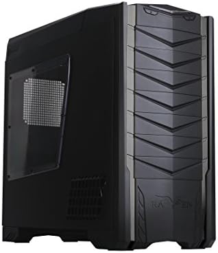 SilverStone SST-RV03B-WA - Raven Big Tower EATX ATX Gaming Computer Case, with Window, grey trimming, black