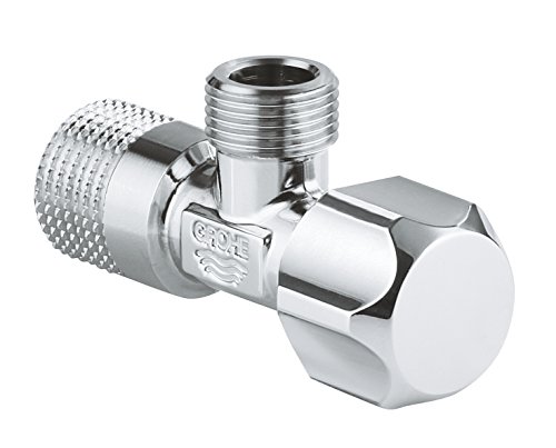 Preisvergleich Produktbild GROHE / Sicherungstechnik - Eckventil / mit angerauhtem Gewinde zum vereinfachten Eindichten, Wandanschluss 1 / 2 Zoll, Abgang 1 / 2 Zoll / 22026000