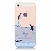 Produktbild JINCHANGWU iPhone SE 5 5S” Strass Weich TPU Hülle Schutzhülle Rahmen Transparent soft Silikon Handyhülle Flexible Slim Back Case Full Body Cover Dünn Handytasche Portect Schlank Glatt Schale Thin Protective Shell Gel Beliebte Marken Nette Pinguine