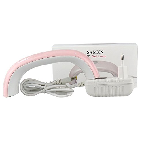 Elite99 9W Mini Portable Nail Curing LED Lamp for UV Gel Nail Polish (Pink)