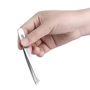 Tweezers Set 4-Piece Professional Stainless Steel Tweezers with Travel Case by Aumelo - Best Precision Eyebrow and… - Image 4