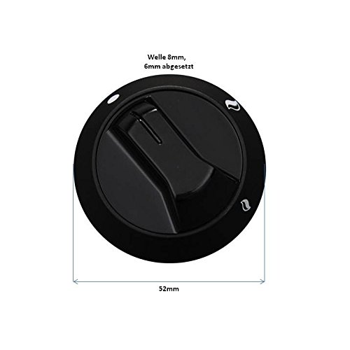 Knebel für Gasregler Drehknopf Regler Plastikdrehknopf Gasgrill Grill Gastrobräter Profigrill Terrassenstrahler Heizstrahler - 2