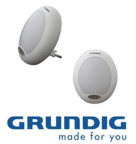 Preisvergleich Produktbild LED GRUNDIG Nachtlicht Nachtlampe Treppenlicht Orientierungslicht Steckdose Beleuchtung mit Lichtsensor