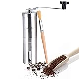 Práctico: Junto con un cepillo de limpieza. No necesita pilas ni energía, con nuestra amoladora manual puede disfrutar de su café sin importar dónde.