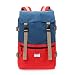 Produktbild 15.6 Zoll Laptop-Rucksack wasserdicht für Damen Mädchen - Kordelzug Schulrucksack Turnbeutel Tagesrucksack Backpack für Wandern Reise Outdoor Freizeit Blau & Rot von KINGSLON
