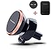 Price comparison product image Faost Universal Air Vent Car Mount Pack,2 in 1 Vent Holoder w/Magnetic 1 Step Mounting Technology n Hexa Neodymium Core for iPhone 7,P9,Samsung,Mini iPad,tablet,Kindle and more Blue/Red/Golden/Silver (Gold)