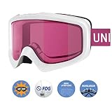 gafas esqui mujer roxy 🏂Permanente Anti-niebla & Protección UV 400: Las lentes de doble capa le proporcionan una protección excelente para sus ojos. Lente internas fabricados por Italia, 100% anti-UV 400 y anti-niebla permanente, mantienen su visión clara y evita que sus ojos sean quemados por UV; Lente exterior probado la prueba internacionales de caída de bola, es resistente al impacto y al arañazos, lo que reduce la probabilidad de lesiones por impacto.