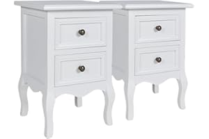 ‎VIDAXL vidaXL 2 x stolik nocny, bia?a szafka nocna, konsola nocna do sypialni komoda