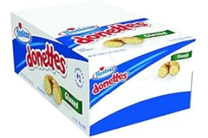 BUG'S PANTRY Hostess Donettes Single Serve Glazed Mini Donuts | 6-Count 4 oz./ Pack | 10 packs/box - 60 Donuts In Total - Amarica's No1 Donut