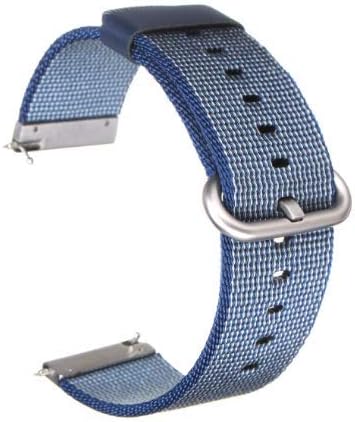 ROUHO Colorful Nylon Loop Watch Band Strap Replacement For Fitbit Versa Breathable Fabric-NO.2