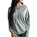 Produktbild FeiBeauty Frauen einfarbig Langarm-Kapuzenpullover Mode Hause Wilde Hoodie Shirt