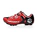 Produktbild MTB-Schuhe gut für Damen und Herren der EU Größe 44, Fuß-Länge: 280mm, Breite 91.90mm Vorfuß-Schwarz/ rot