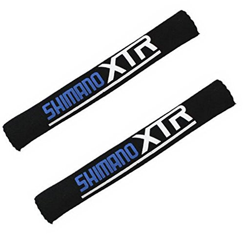 VABNEER 1 Pair Bicyclette Protège-chaîne Néoprène Protège-Base Chainstay Protecteurs élastique Souple pour Vélo Noir