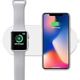 【DISPOSITIVO COMPATIBLE】： Un uso de carga rápida para Apple Watch Series 2 y Apple Watch Series 3 (no para Apple Watch Series 1); Para el iPhone 8 / 8Plus / X; Para dispositivos Samsung S7 / S7 Edge / S8 / S8 Plus / S9 / S9 Plus / S6 Edge Plus / Note 5 / Note 8 y otros dispositivos compatibles con Qi.