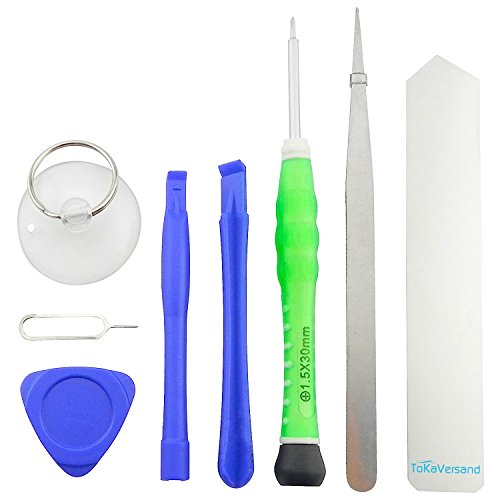 C  mara Cristal Protectora Premium  Real Glass  para Samsung Galaxy S5   G900  F  con marco y adhesivo  Junta  y 2  x Tornillos y 8  x piezas herramientas  magn  tica  13  en 1  negro plata TOKA-VERSAND de env  o   