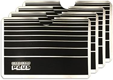 4 Grey RFID/NFC Blocking Credit Card Sleeves by Card Care Plus ™ | Protect Each contactless Card in Your Wallet for The Best Protection | Proven to Work by Thousands of Happy customers!