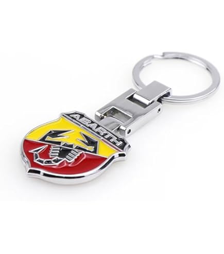 Porte-clé Abarth, Carbone et Rouge