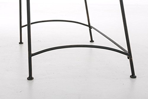 CLP Eisen-Gartenbank ADELE im Landhausstil, aus lackiertem Metall, 107 x 54 cm Bronze - 8