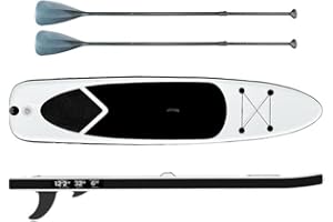 WOWCHER Inflatable 2 Person Stand Up Paddleboard 10ft SUP With Adjustable Flexible Paddle & Accessories Backpack Bag Hand Pump Repair Kit Red Blue or Black