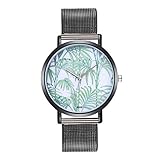 Hunpta@ Uhren, Armbanduhr Watch Zhou Lianfas Neue botanische Illustrationsuhr Temperament Kreative Damenuhr