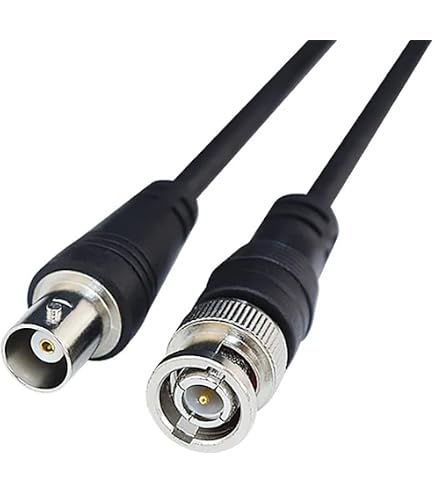 Eonvic RG174 BNC-Kabel – 45 Cm, Rechtswinkliger Stecker Auf Gerade Buchse, 50 Ohm, Für HD/SDI