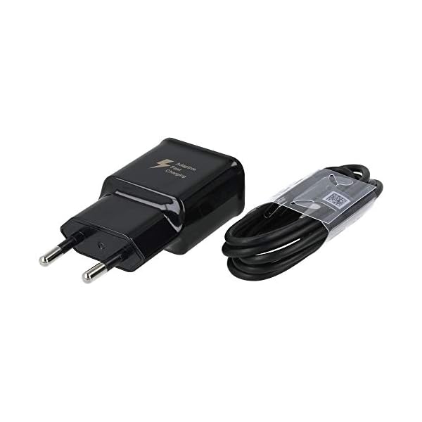 Samsung Original Typ C Ladegerät Schnellladegerät EP-TA20EBE Farbe Schwarz inkl. USB Typ-C Ladekabel Schnellladekabel Galaxy S8 S8+ S9 Plus S9+ A3 A5 A7 2017 USB-C – Bild 3