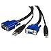 StarTech.com KVM Kabel USB VGA für KVM Switch 1,8m - Kabelsatz für KVM Umschalter 2x USB A/B Stecker 2x VGA Stecker- Octopuskabel