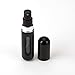 Travel Atomiser Refillable Spray Black, Pump Fill No Funnel Required, Suitable For Airline Travel