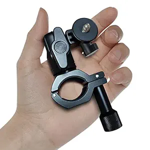YUSEN 0.75-1.2inch Handlebar/Seatpost/Pole Mount with 1/4&360 degree Rotation,Perfect All-Aluminum Bike/Motorcycle Handlebars for Go Pro Hero 10/9/8/7/6/5/4/3/2,DJI Osmo Action AKASO (Black)