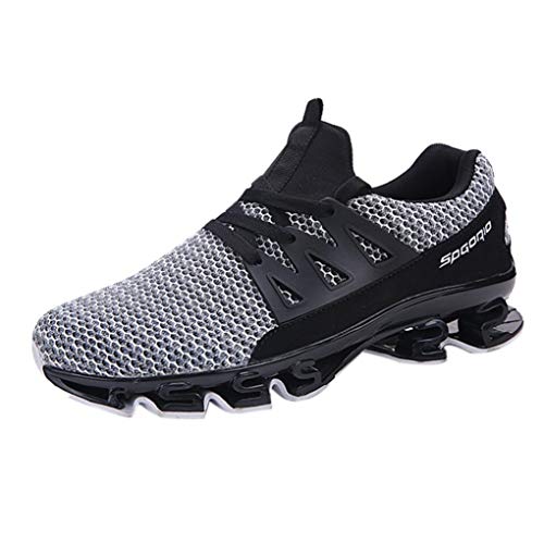 Preisvergleich Produktbild Mode Schuhe Herren, Daily Fitnessschuhe Laufschuhe Atmungsaktiv Turnschuhe Schnürer Sportschuhe Sneaker Mode Beathable Mesh Lace-up Freizeitschuhe (EU:45 / CN:46, Weiß B)