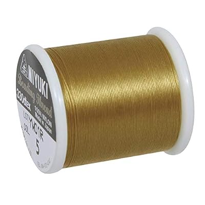 Rayher Fil pour perle rocaille/miuyki Doré 50 m
