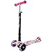 Produktbild WeSkate Kinderroller Mädchen Kick Roller Kinder- 3 Rad Kinderscooter Kleinkind mit Graffiti Deck Einstellbar Mini Roller Dreirad ab 3-12 Jahre