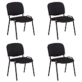 Stapelstuhl 4er Set Konferenzstuhl Esszimmerstühle Stühle...