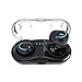 Produktbild Teepao Wirklich Wireless in-Ear, 2 TWS True Bluetooth in-Ear mit Box, Noise Cancelling Bluetooth Kopfhörer, Unsichtbar KFZ Headset Ladekabel für iPhone iPad Android Smartphone Schwarz