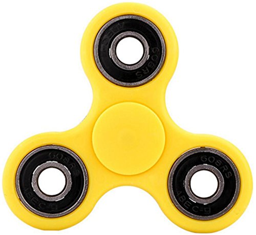 Hand Tri-Spinner High Speed Stainless Steel Bearing ADHD Focus Anxiety Relief Toys,1.20(oz) (Yellow) Hand Tri-Spinner High Speed Stainless Steel Bearing ADHD Focus Anxiety Relief Toys,1.20(oz) (Yellow)