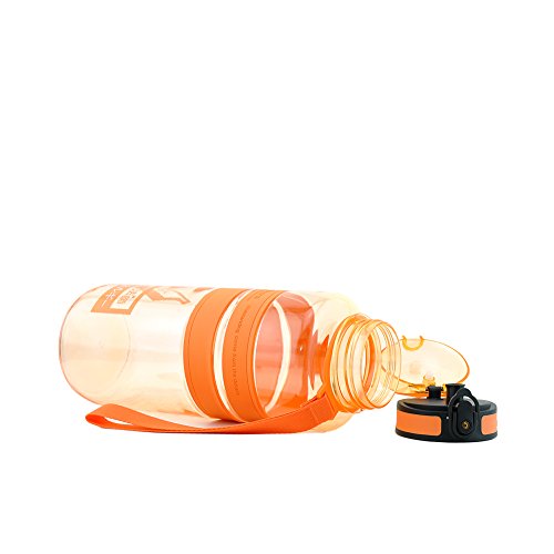 Yvonnelee Tritan Trinkflasche Wasserflasche für Damen, Herren und Kinder Outdoor Camping Wandern Flasche Auslaufsicher BPA Frei - 4