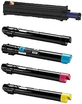 Office Mountain 1Set+1Drum Remanufactured Black Cyan Magenta Yellow Toner &amp; Drum Cartridge Xerox 006R01513 - 006R01516 + 013R00662 for Xerox Phaser 7525 7530 7535 7545 7556 | Rated for DR 125000 Black 26000 CMY 15000 pages 5-Pack