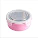 450 ML Stainless Steel Thermal Insulation Bowl Baby Tableware,Keep Food Fresh/Warm & Prevent Heat (Pink)