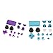 Price comparison product image F Fityle 2 Sets 15 in 1 Chrome Plating Buttons Housing Set + Touchpad + 3D Thumbstick Cap for Sony PS4-JDM030 Controller
