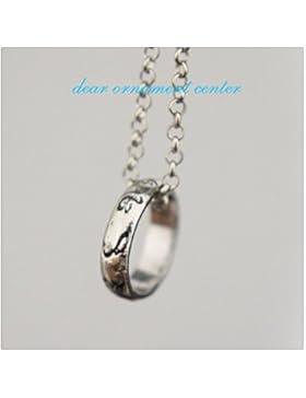 City of Bones Ringe Halskette Charm Ringe Halskette Anhänger